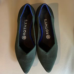 Rothy’s Point Toe Emerald Green